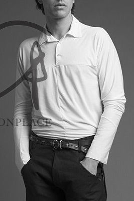 M.A+ POLO Conjunction long -sleeved T -shirt T211DP JMKL White